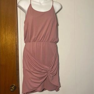 Lulus Knot-Front Bodycon Mini Dress